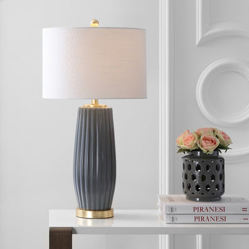 Roman 28.5" Ceramic LED Table Lamp - JONATHAN Y